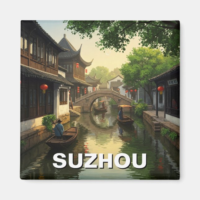 Suzhou China Travel Magnet (Front)
