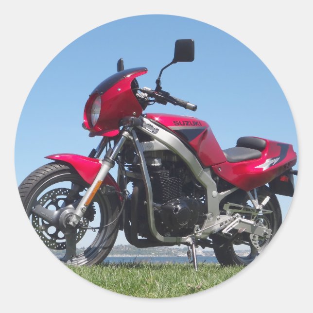 Suzuki 1992 GS500E Classic Round Sticker (Front)