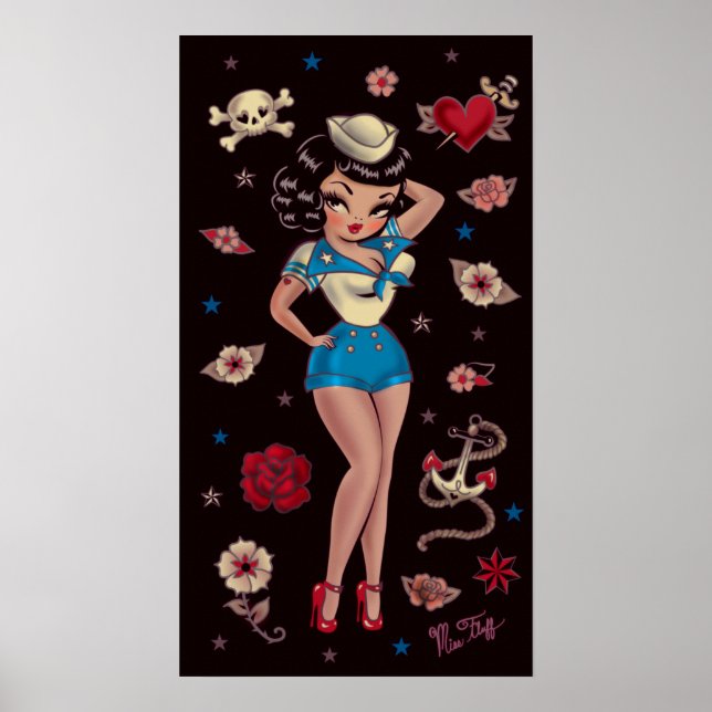 Suzy Sailor Pin Up Poster (Front)