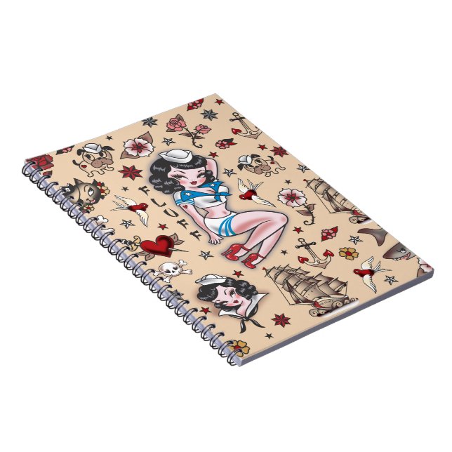 SuzySailor-Notebook Notebook (Right Side)