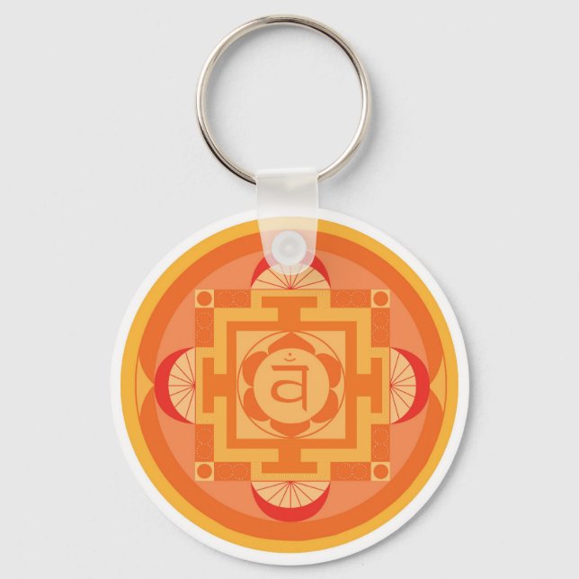 Svādhisthāna Chakra Mandala Key Ring (Front)