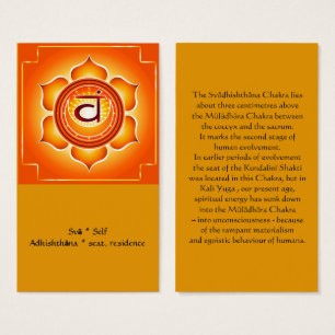 Svadisthana or Sacral Chakra Card