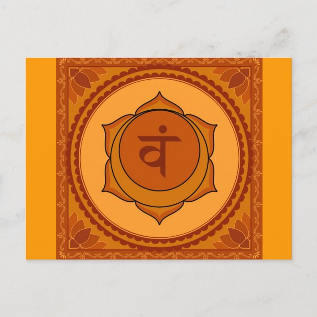 svadisthana or sacral chakra Postcard (Front)