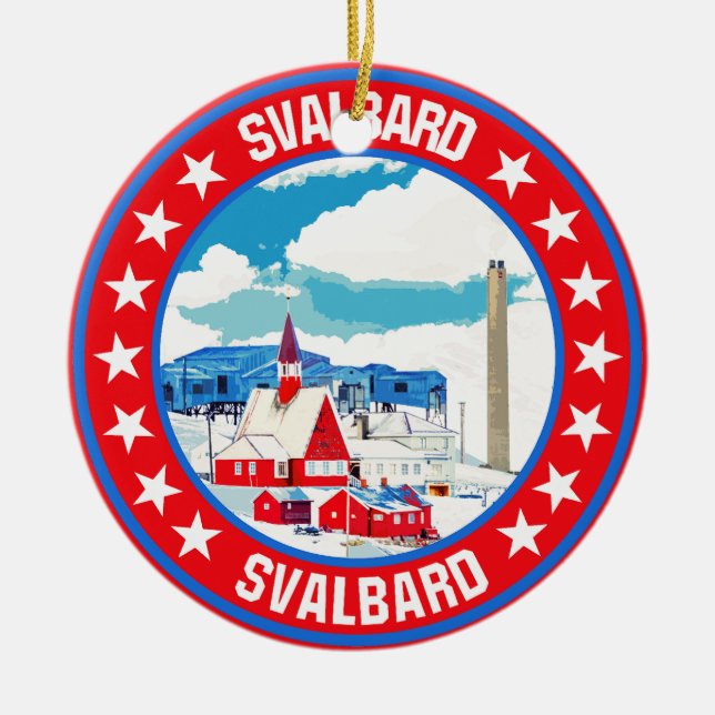 Svalbard                                           ceramic ornament (Front)