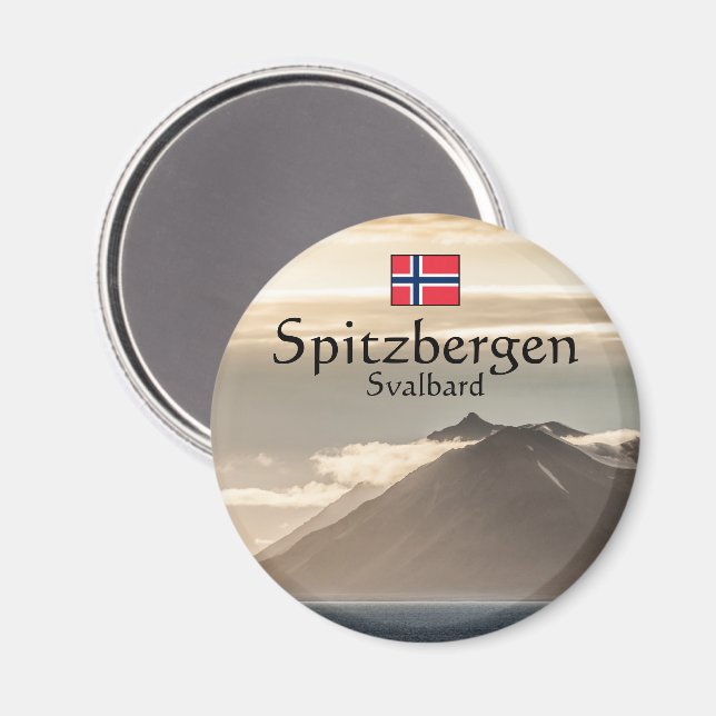 Svalbard Landscape Photo Magnet (Front/Back)