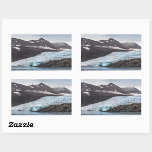 Svalbard Landscape Photo Rectangular Sticker