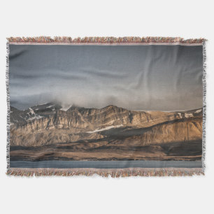 Svalbard Landscape Photo Throw Blanket