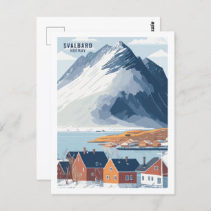 Svalbard Norway Famous Travel Place Postcard