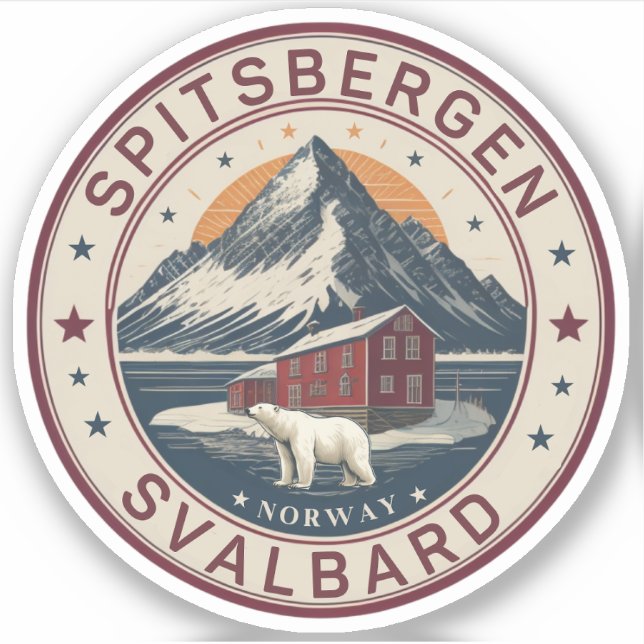 Svalbard Spitsbergen Artistic polar bear, Norway (Front)
