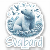 Svalbard Spitsbergen Artistic polar bear, Norway