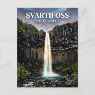 Svartifoss Iceland Postcard