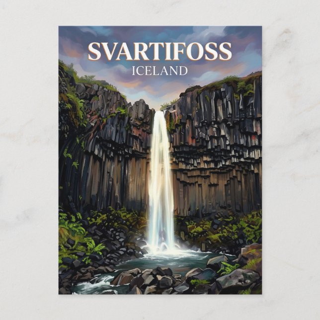 Svartifoss Iceland Postcard (Front)