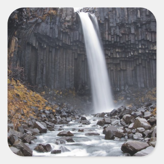 Svartifoss waterfall in Iceland sticker (Front)