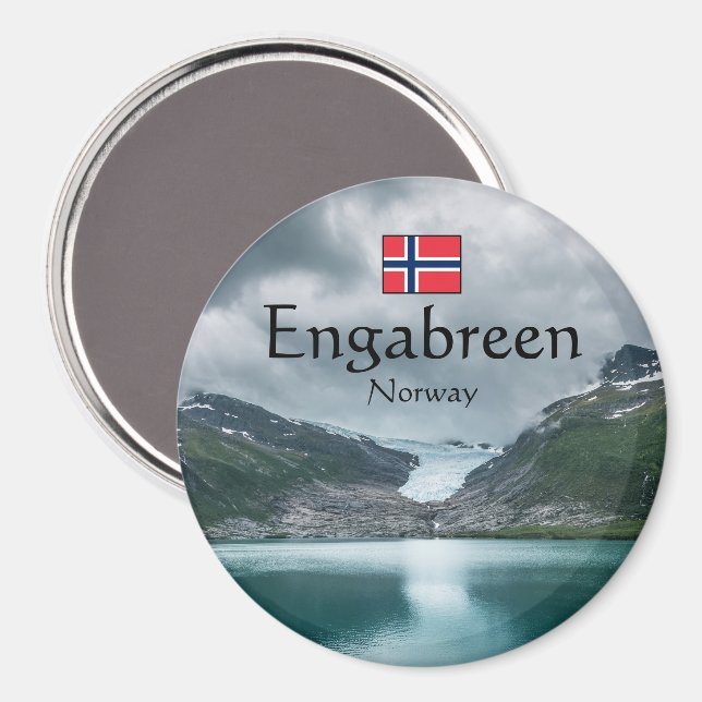 Svartisen Glacier Norway Magnet (Front/Back)