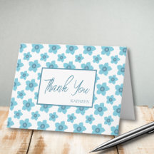 Blue Flowers Pattern 