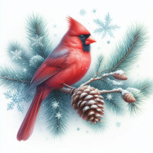 Cardinal Bird Seasonal Gifts and Stationery