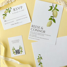 Fresh Citrust Modern Mediterranean Wedding