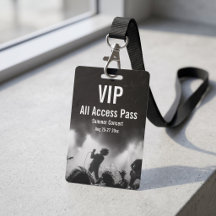VIP Access Pass Credentials & Event Badges