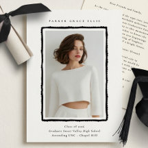 Modern Photo Graduation Announcement Class of 2026