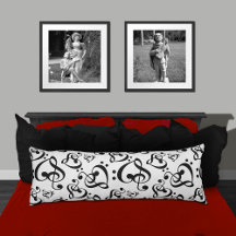 Black & White Musical Hearts Bedroom Collection