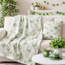 St. Patrick’s Day Pillows and Cozy Fleece Blankets