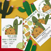 Couples mexican fiesta taco baby shower