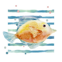 TROPICAL FISH - COASTAL BEACH HOME AND GARDEN