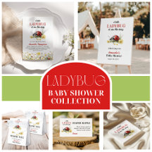 Rustic Floral Daisy A Little Ladybug Baby Shower