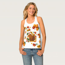 Cute Capybara Tank Tops