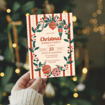 Retro nostalgia stripes Christmas