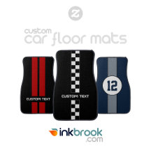 Custom Double Stripe Car Floor Mats