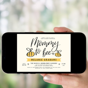 A digital baby shower invitation