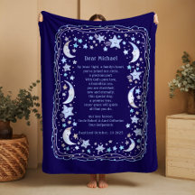 Custom Fleece & Sherpa Blankets Photos & Names