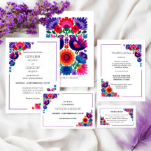 Folk Birds Pattern Weddings