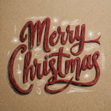Merry Christmas Hand Lettering