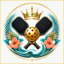 Golden Coast Pickleball Paddle | Luxury Tropical S