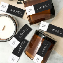 Thin Vertial Candle labels