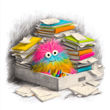 The Scribble Crayon Monster