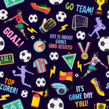 Soccer Seamless Patterns