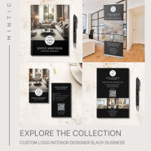 Custom Logo Interior Designer Black Business