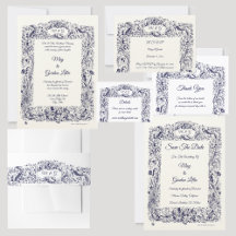 Vintage Wildflowers Birds & Butterflies Wedding