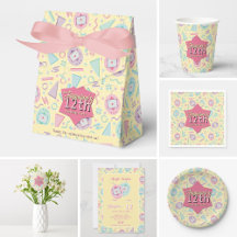 Retro Pastel Tamagotchi Birthday Party