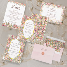 Romantic Watercolor Florals Wedding Collection