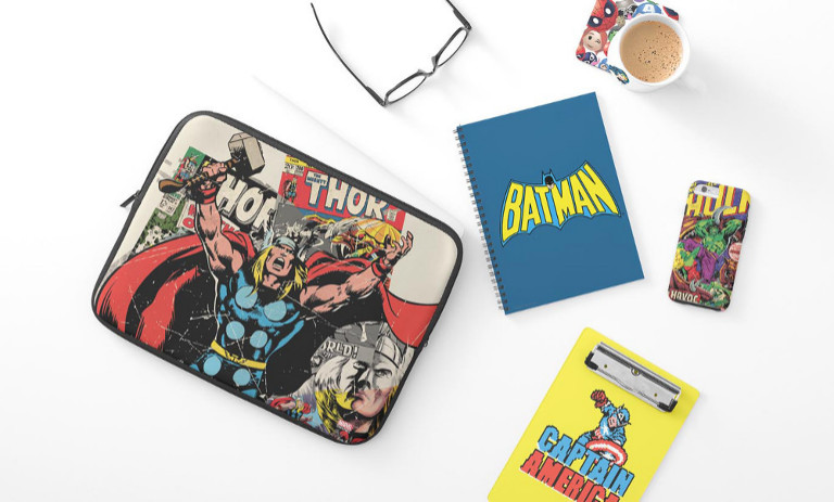 Find the perfect superhero office supplies to decorate your desk!