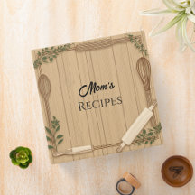 Rustic Mom Cooking Recipe Layout