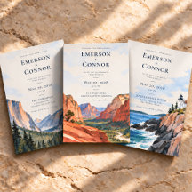 National Parks Wedding Invitation Collection