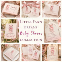 Little Fawn Dreams Baby Shower Collection 