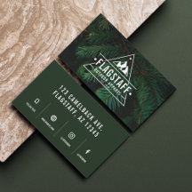 Modern Rustic Masculine Pine Tree Outdoor Goods 