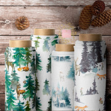 Woodland Animals Winter Patterns