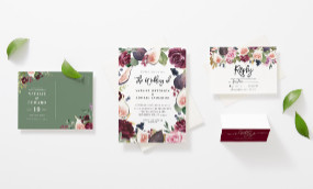 Put together your perfect day with custom invites and thank yous